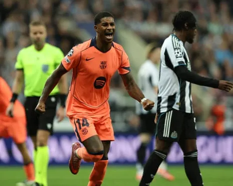 Marcus Rashford's Brace Quiets The Magpies' Party and Secures Barça's Victory