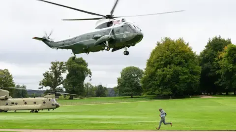 The US President Rerouted and Forced to Change Aircraft On the Way to Stansted