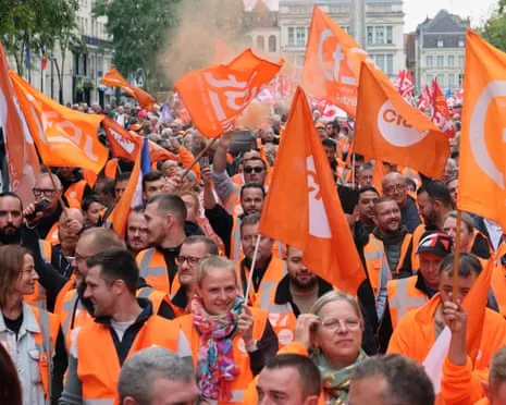 Nationwide Strike Demonstrations Draws Vast Numbers Marching Across France